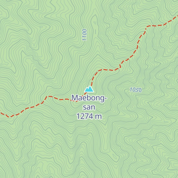 Map of Maebong-san