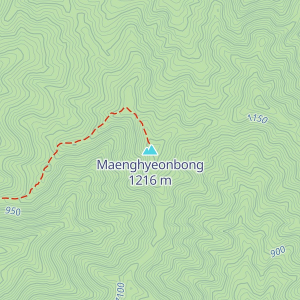 Map of Maenghyeonbong