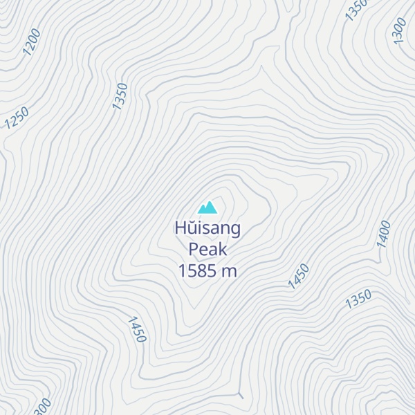 Map of Hŭisang Peak
