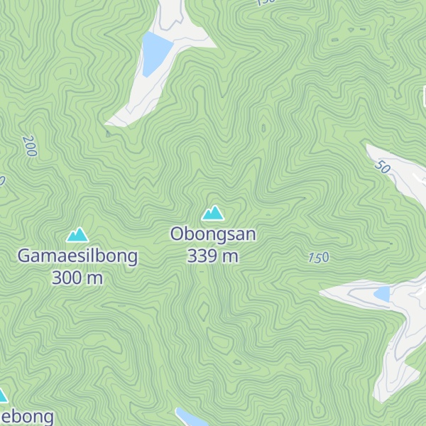 Map of Obongsan