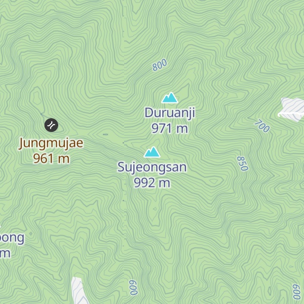 Map of Sujeongsan
