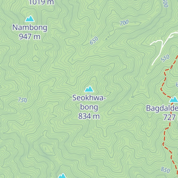 Map of Seokhwa-bong