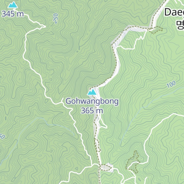 Map of Gohwangbong