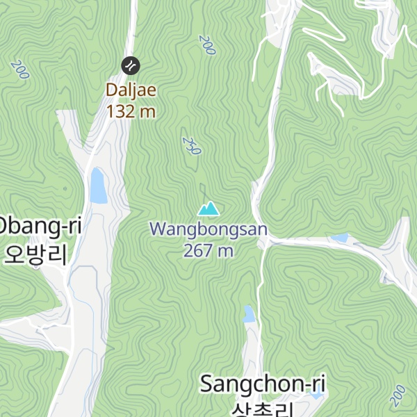 Map of Wangbongsan
