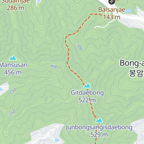 Map of Junbongsan