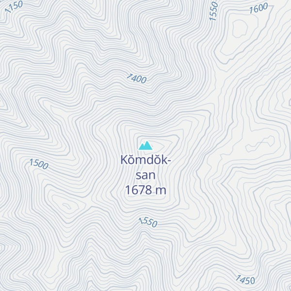 Map of Kŏmdŏk-san