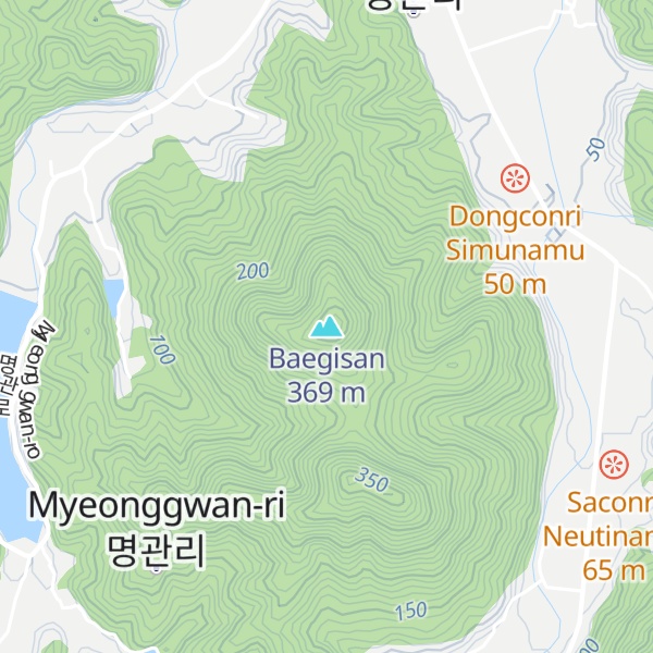 Map of Baegisan