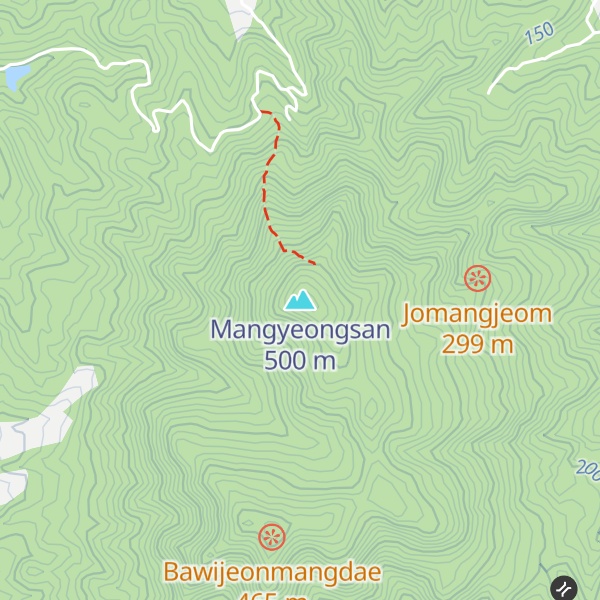 Map of Mangyeongsan
