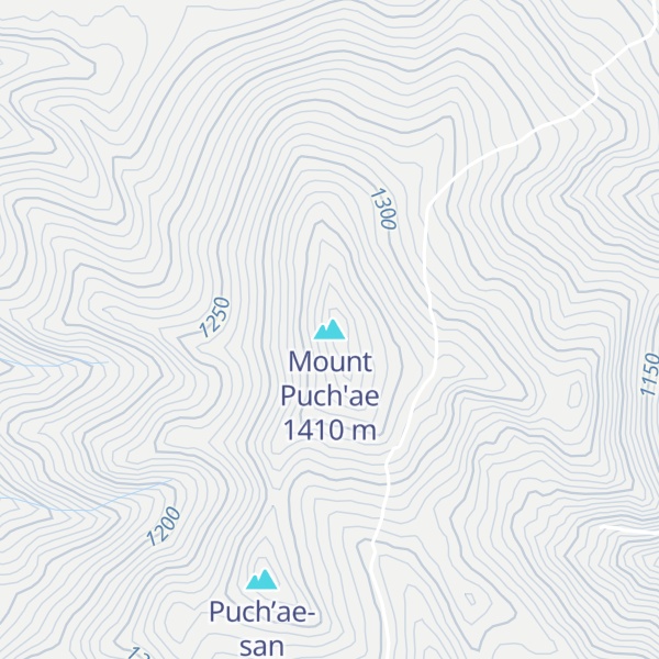 Map of Mount Puch'ae