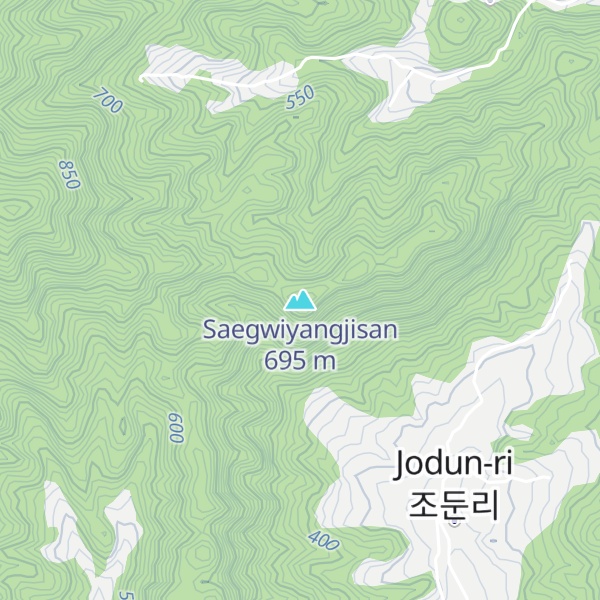 Map of Saegwiyangjisan