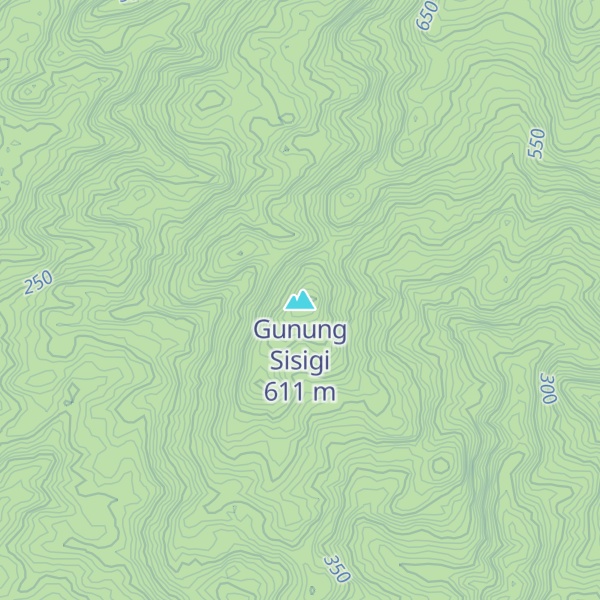 Map of Gunung Sisigi