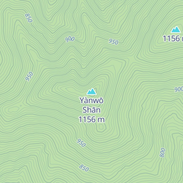 Map of Yànwō Shān