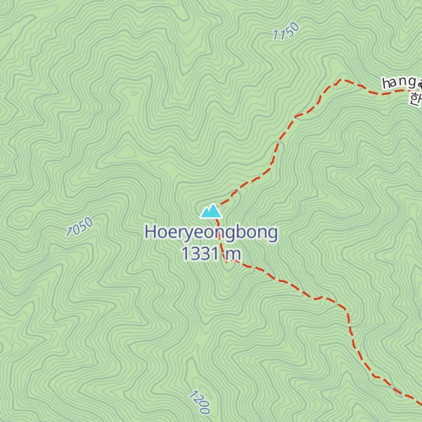 Map of Hoeryeongbong