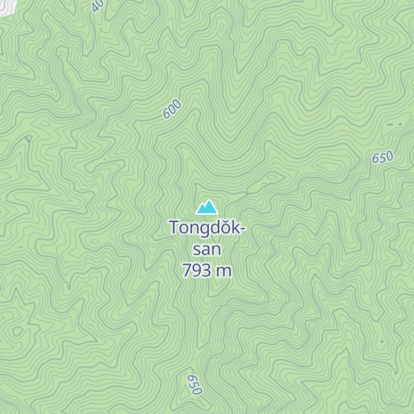 Map of Tongdŏk-san