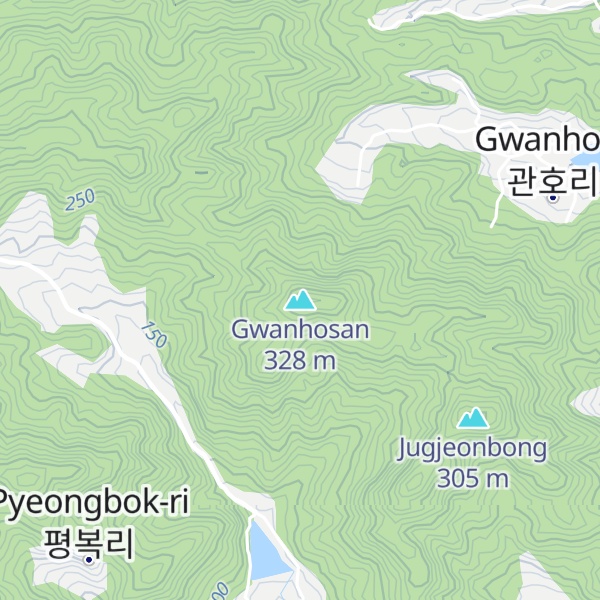 Map of Gwanhosan