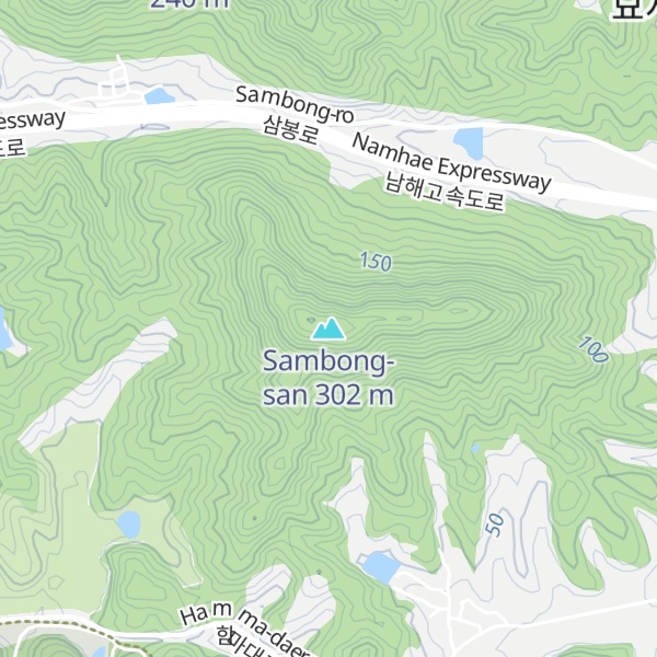 Map of Sambong-san