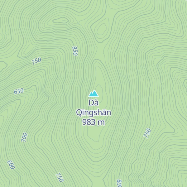 Map of Dà Qīngshān