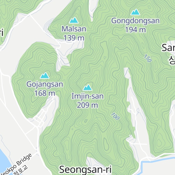 Map of Imjin-san