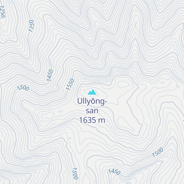 Map of Ullyŏng-san