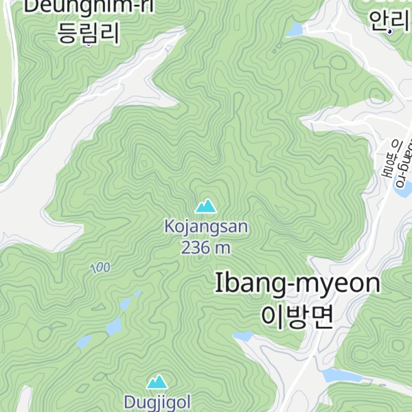 Map of Kojangsan