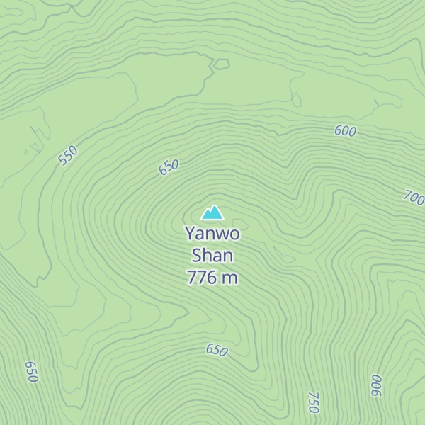 Map of Yanwo Shan