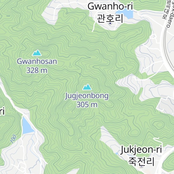Map of Jugjeonbong