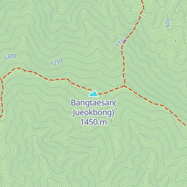 Map of Bangtaesan(Jueokbong)