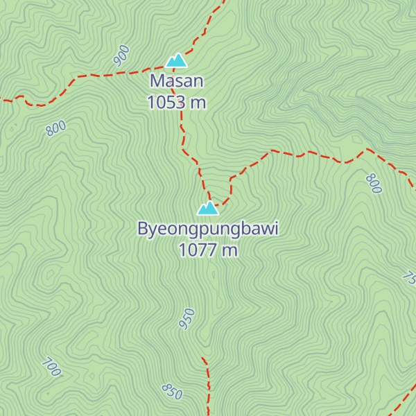 Map of Byeongpungbawi