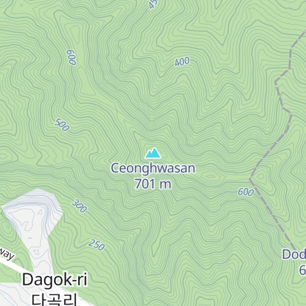 Map of Ceonghwasan