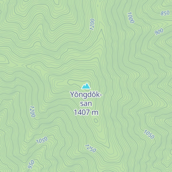 Map of Yŏngdŏk-san