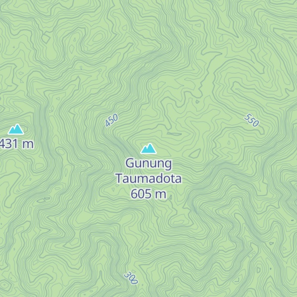 Map of Gunung Taumadota