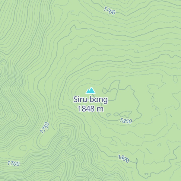 Map of Siru-bong