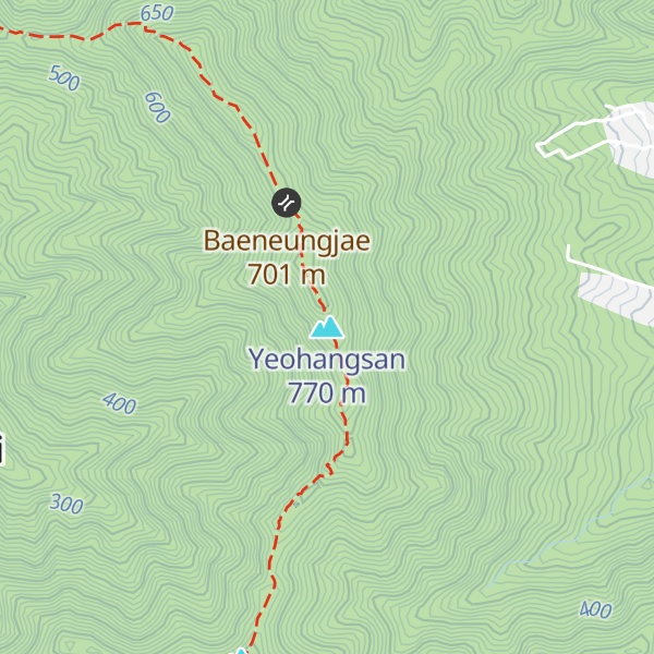 Map of Yeohangsan