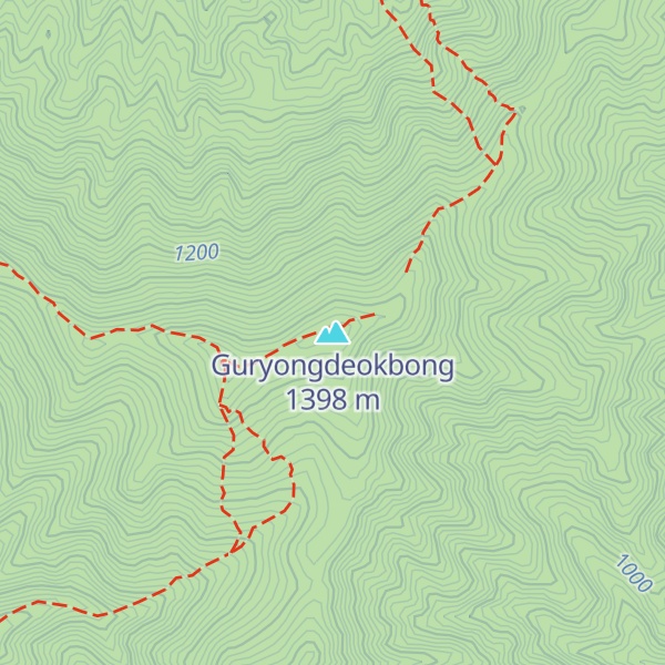 Map of Guryongdeokbong
