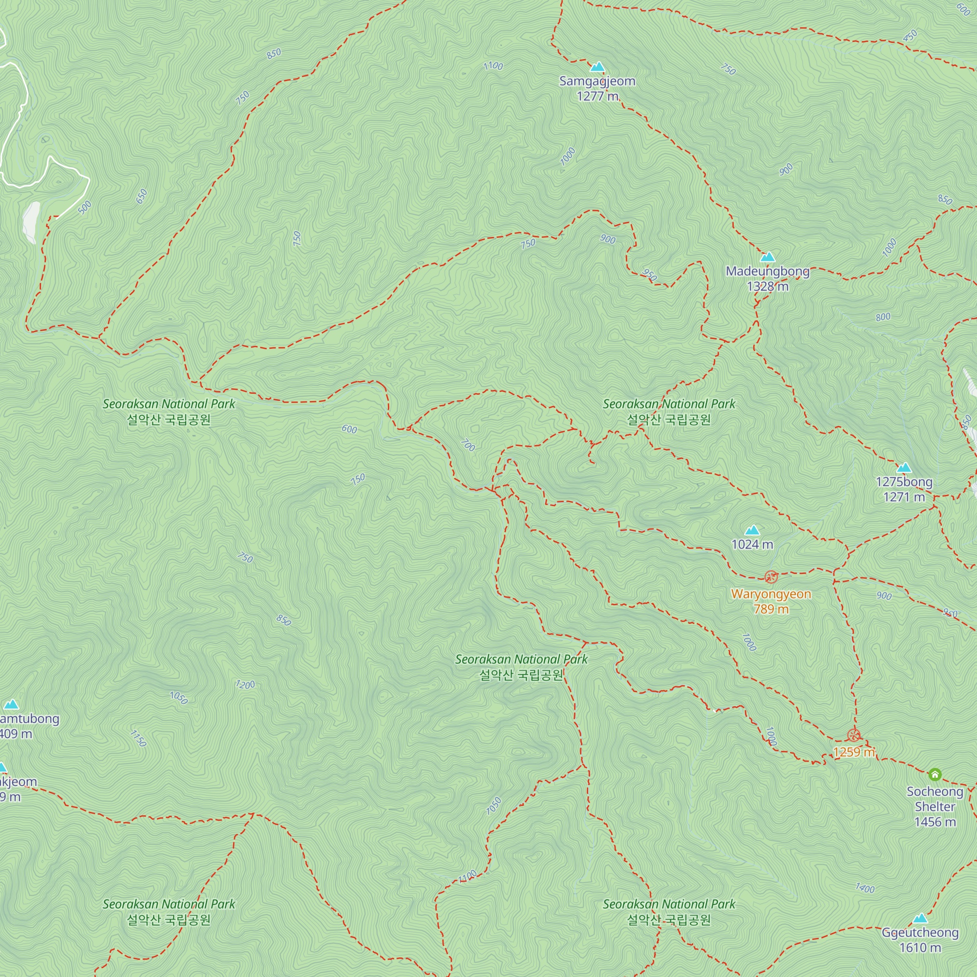 Suryeomdong Shelter map