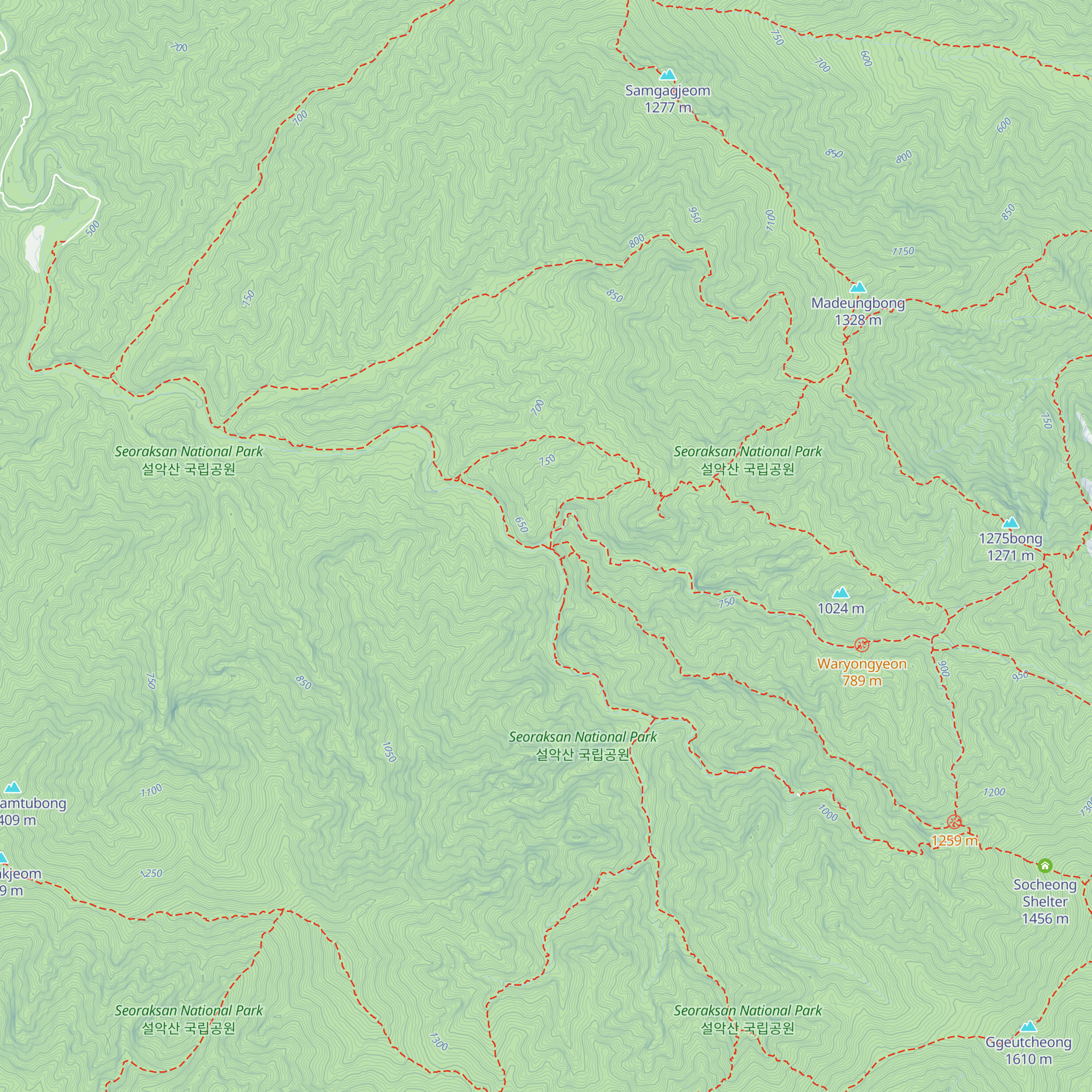 Suryeomdong Shelter map