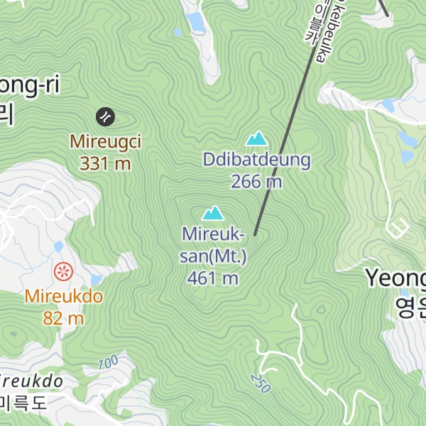 Map of Mireuk-san(Mt.)