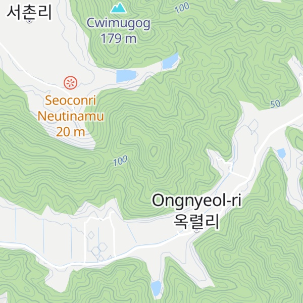 Map of Daeteodeungsan
