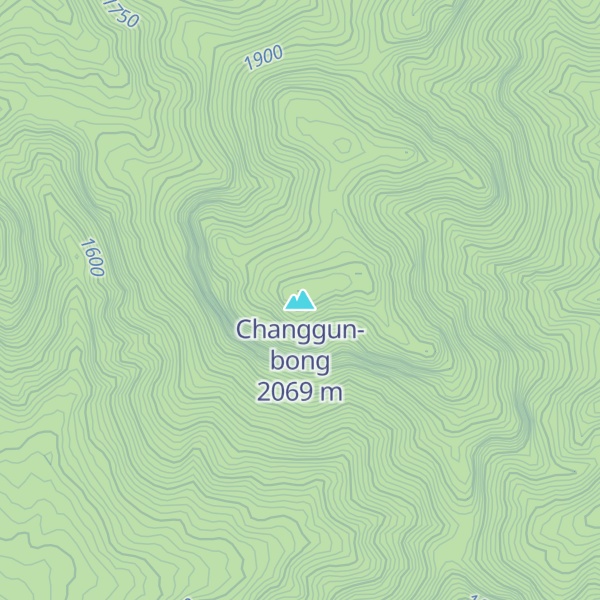 Map of Changgun-bong