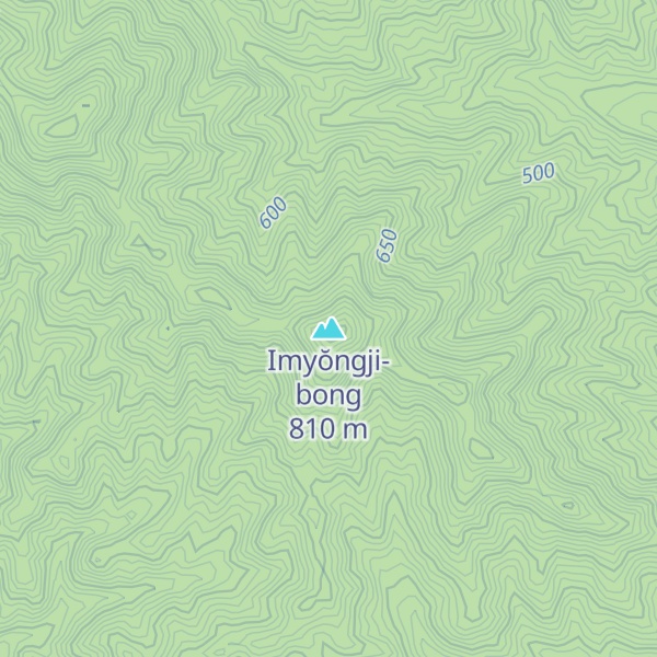 Map of Imyŏngji-bong
