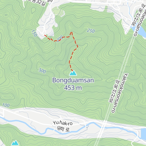 Map of Bongduamsan
