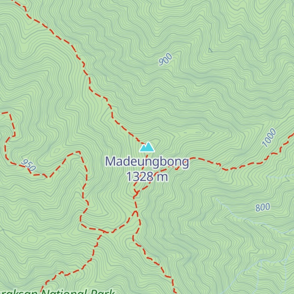 Map of Madeungbong