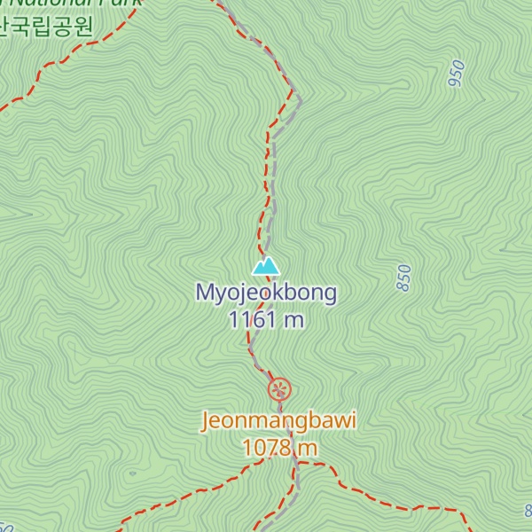Map of Myojeokbong