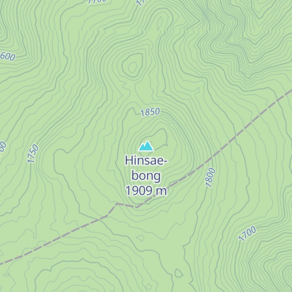 Map of Hinsae-bong