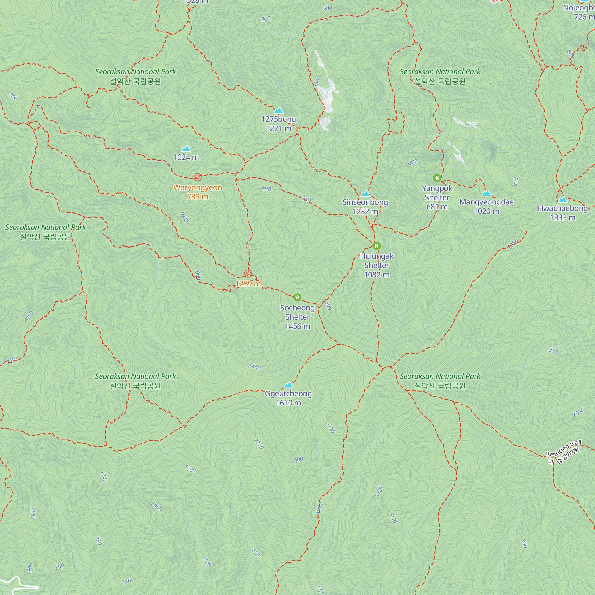 Socheong Shelter map