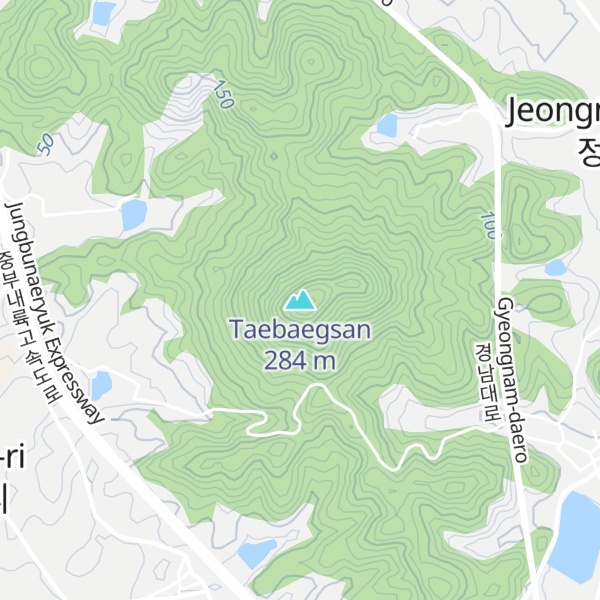 Map of Taebaegsan