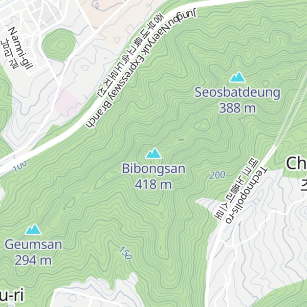 Map of Bibongsan