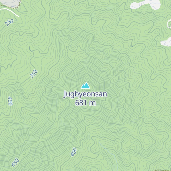 Map of Jugbyeonsan