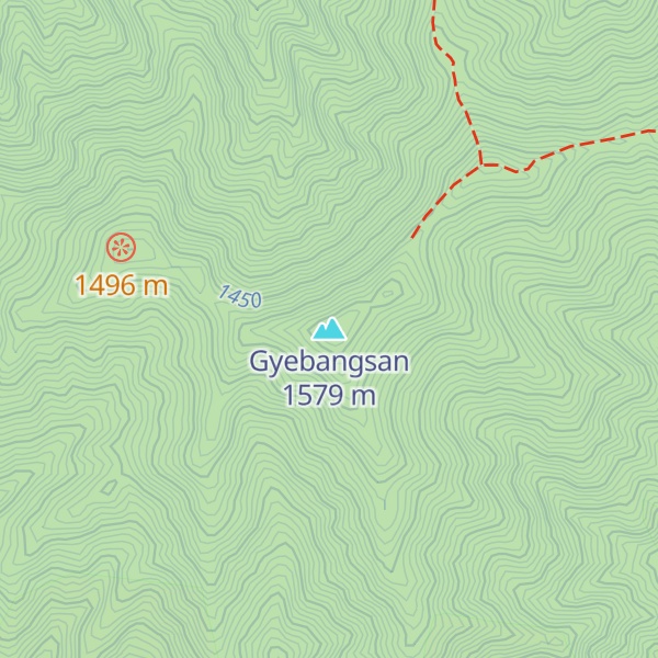 Map of Gyebangsan