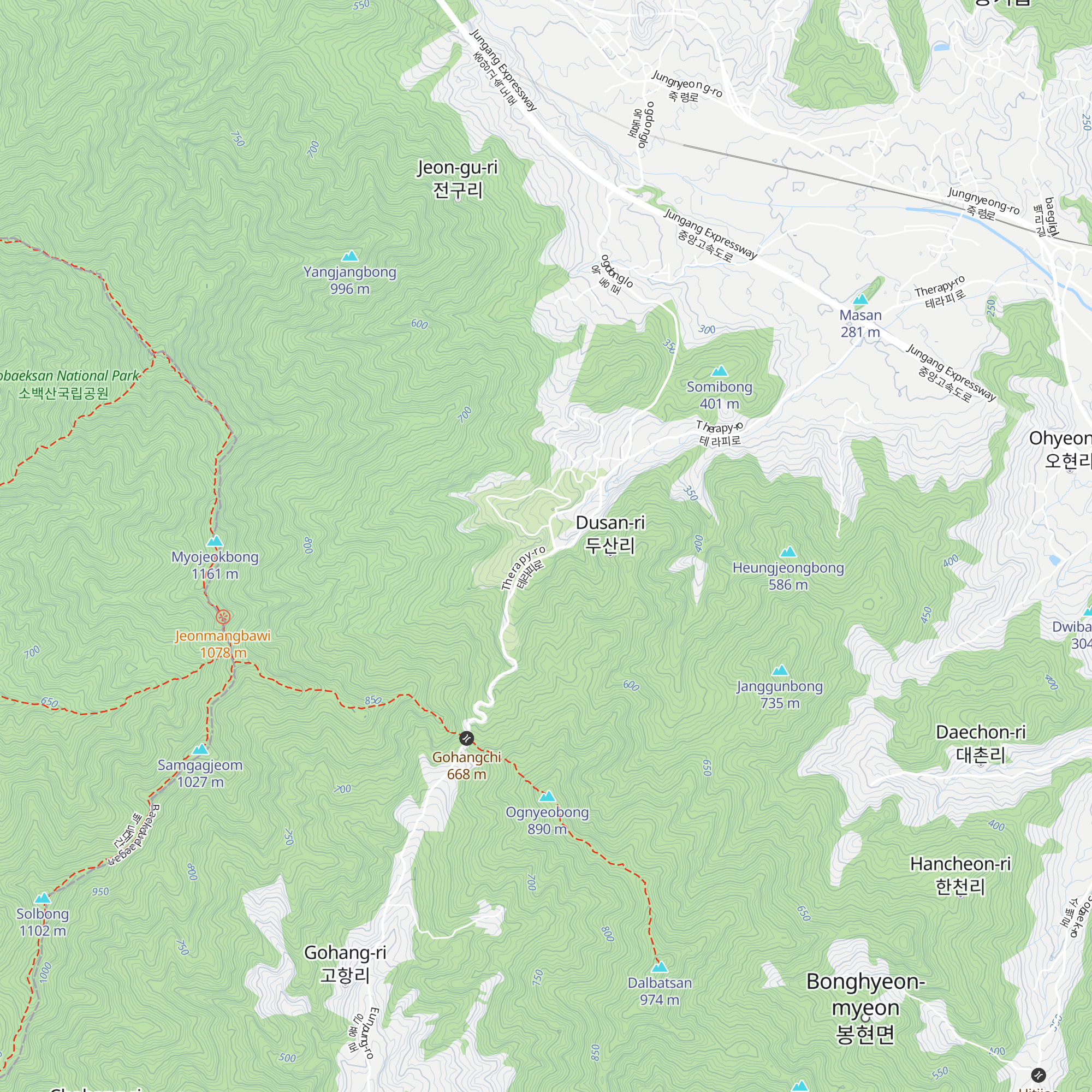 Ognyeobonggadeun map